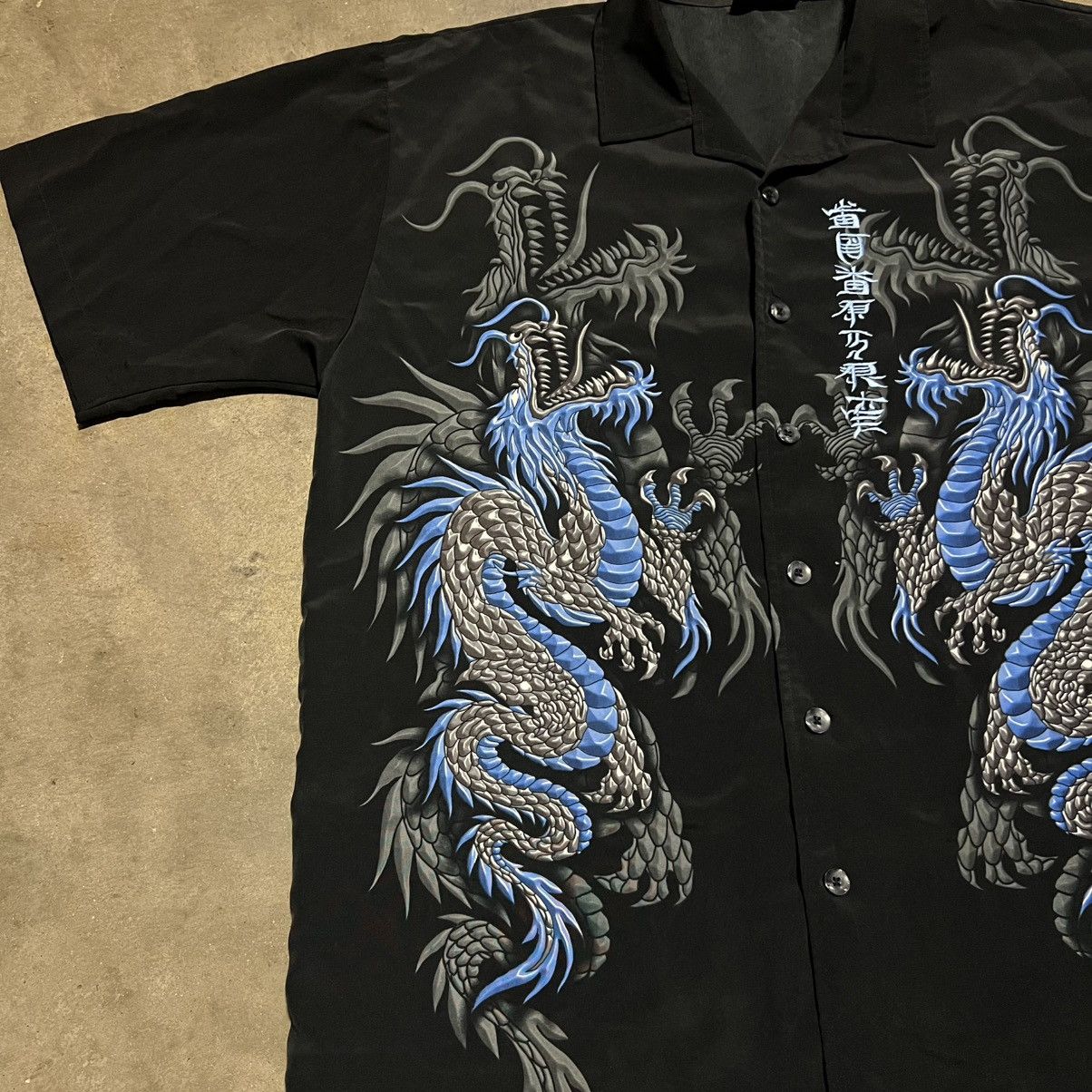 JNCO Vintage ODO Dragon Shirt Button Up Japanese Skater Y2K JNCO Size US XL / EU 56 / 4 - 3 Thumbnail