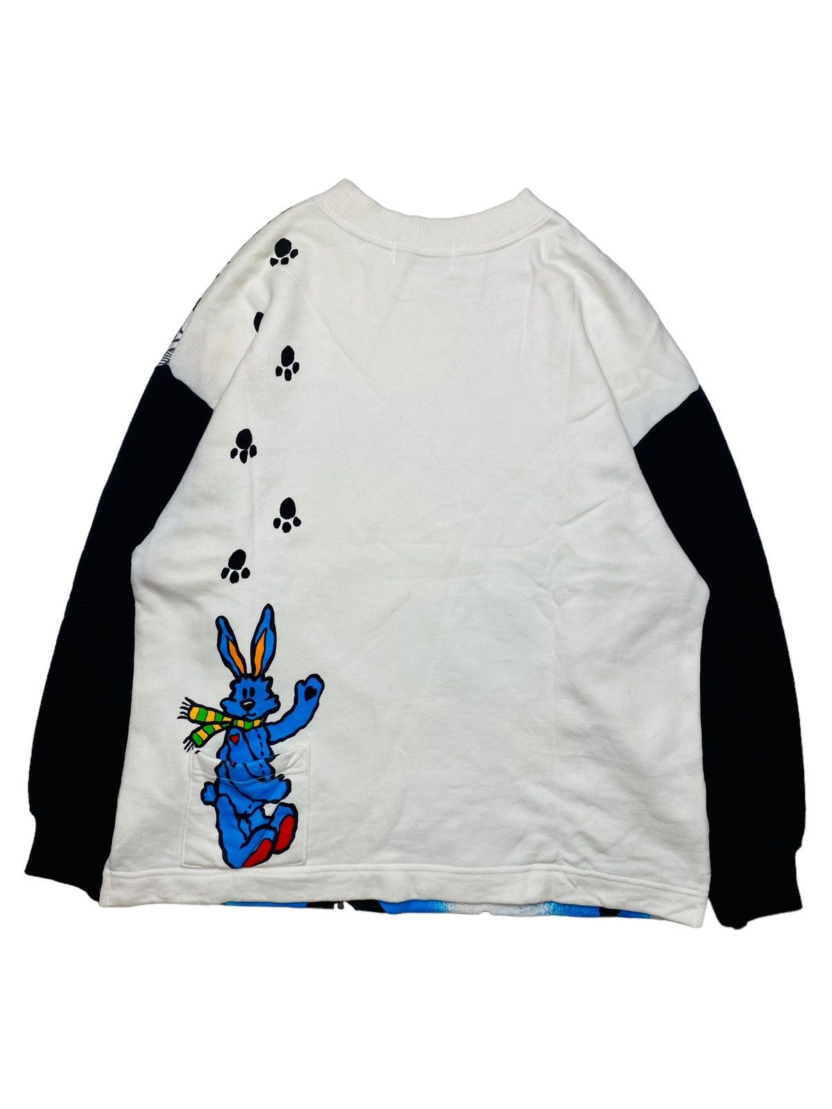 Angel Blue 1980s Angel Blue - Rare Printed Dog Sweatshirt Size US M / EU 48-50 / 2 - 2 Thumbnail