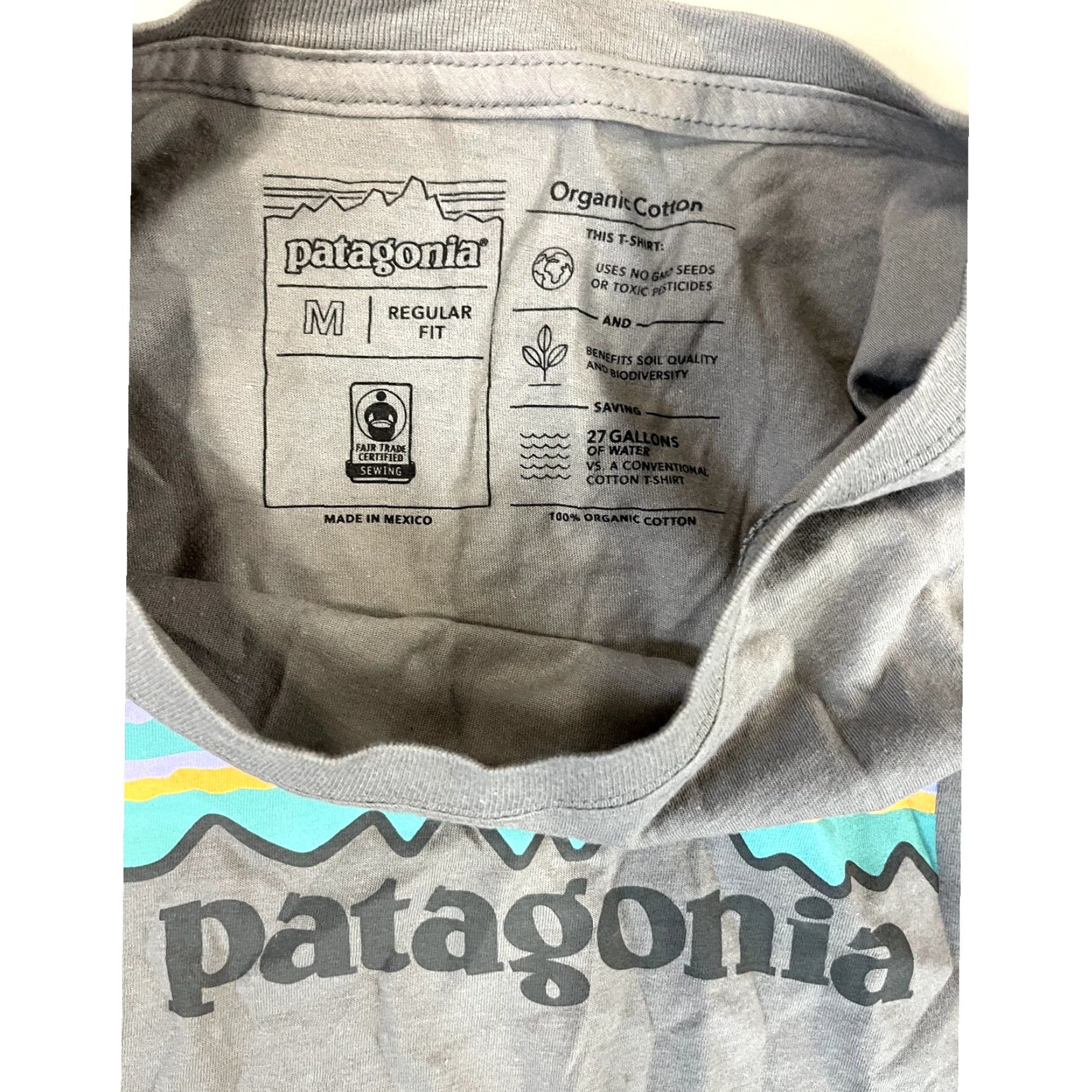 Patagonia VINTAGE Patagonia Pastel P6 Logo Organic Cotton Women's Medium Size M / US 6-8 / IT 42-44 - 4 Thumbnail