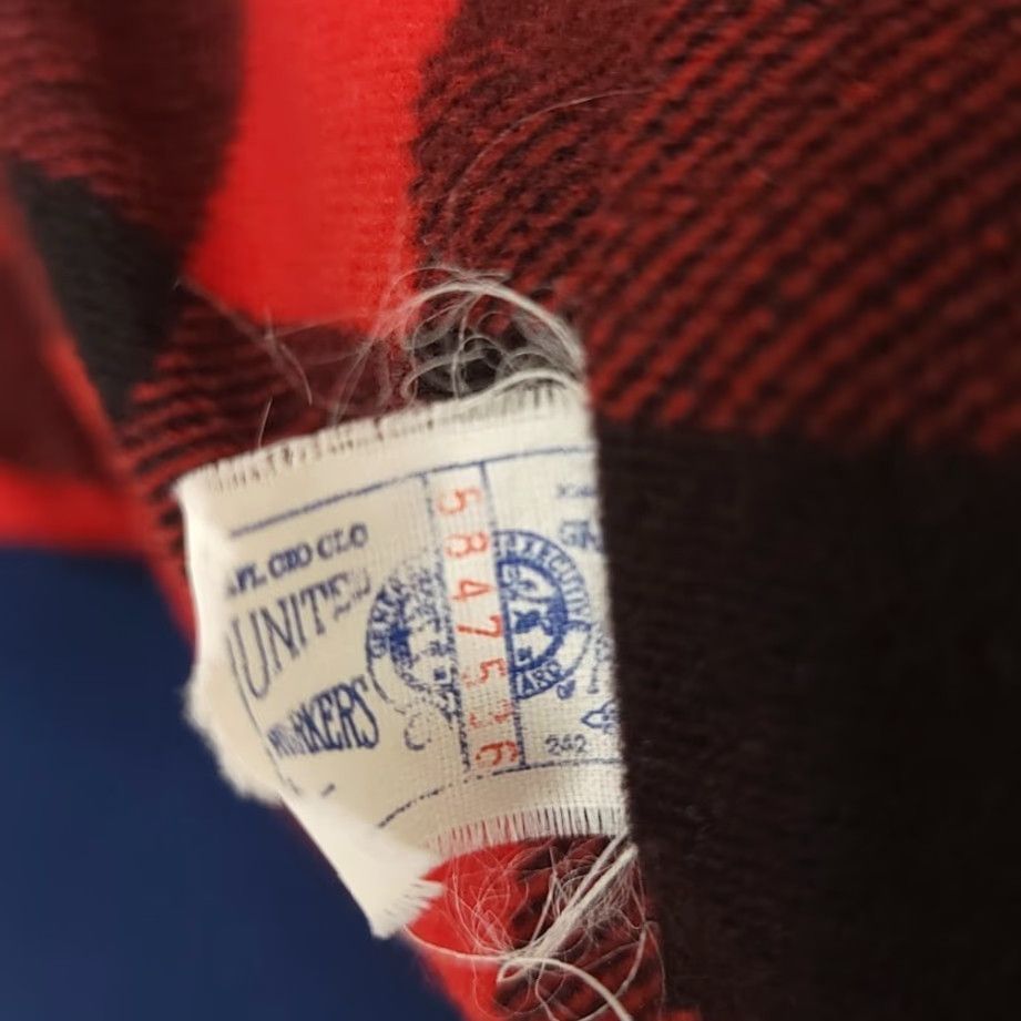 Vintage VINTAGE Lobster Boat Cafe Racer Jacket Mens Size Large 80s Buffalo Plaid USA King Louie Windbreaker Jacket Men Large Blue 80s Fishing Size US L / EU 52-54 / 3 - 7 Thumbnail