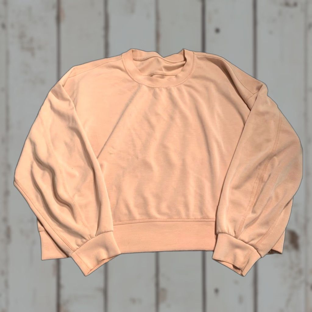Lululemon VINTAGE Lululemon Sweatshirt 18 Women Plus Orange Pullover Crewneck 18 Sweatshirt Women Plus Orange Crewneck Size XXL / US 16-18 / IT 52-54 - 1 Thumbnail