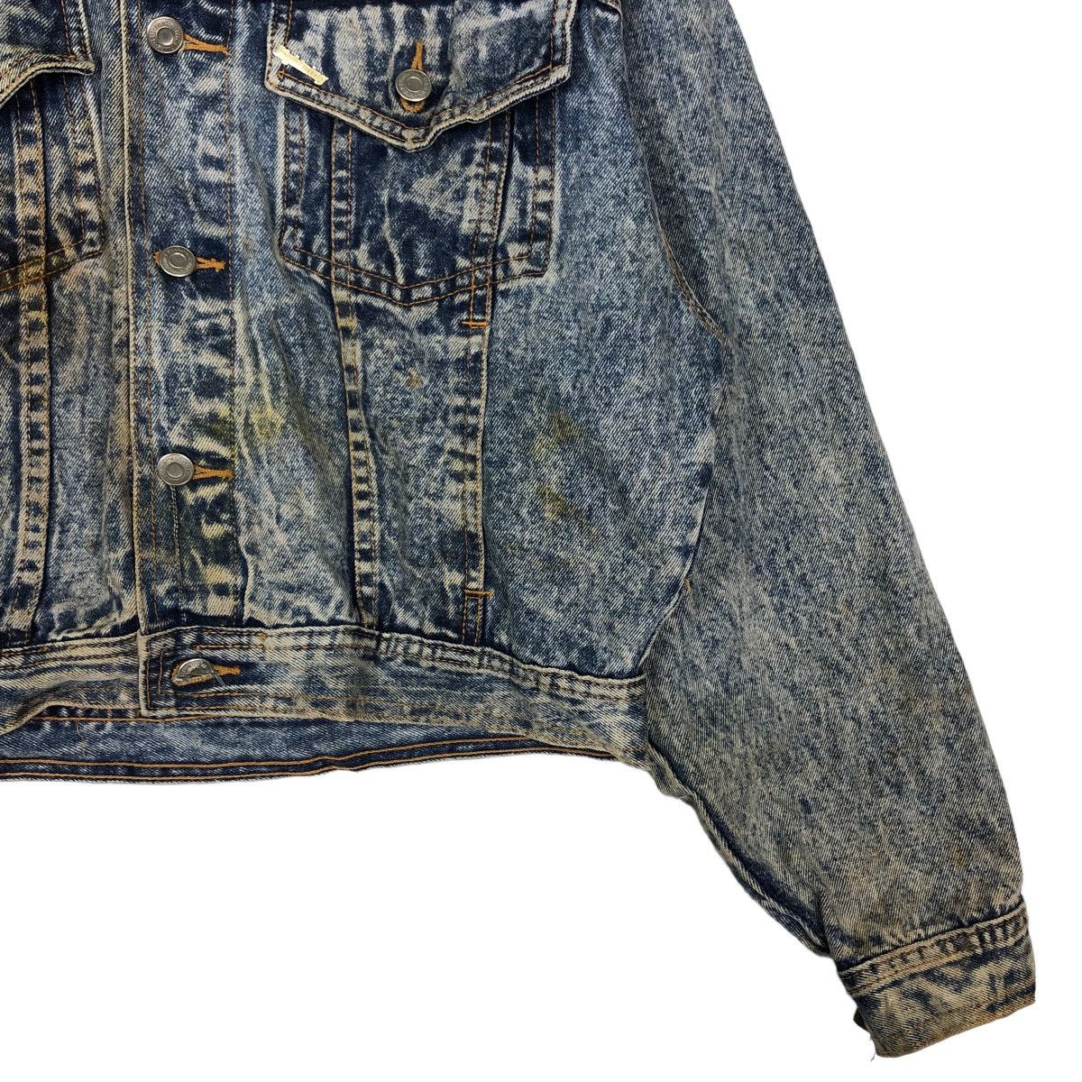 Japanese Brand 🔥90’s Vintage Cropped Denim Jacket Biker Easy Rise Japan Size US M / EU 48-50 / 2 - 5 Thumbnail