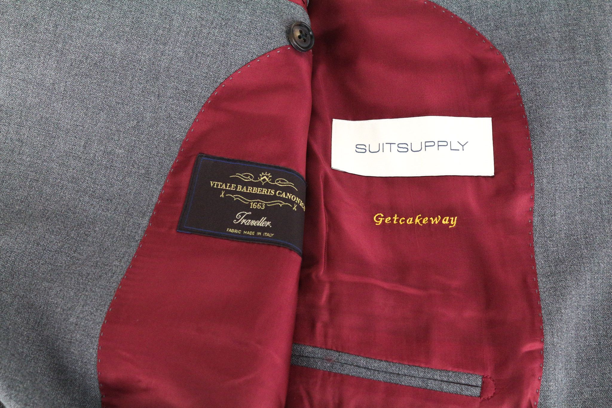 Suitsupply LA SPALLA UK44S Grey Melange Slim Wool Blazer 73454 Size 44S - 5 Thumbnail