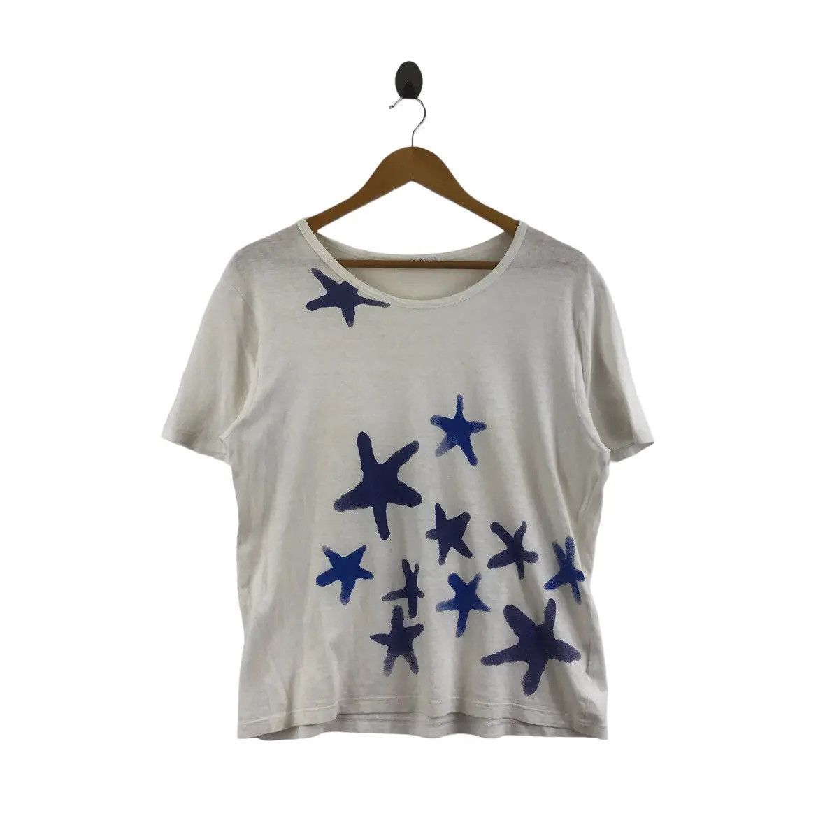 Yohji Yamamoto Vintage YOHJI YAMAMOTO y’s Falling Stars Sky Fall Tee Shirt Size US M / EU 48-50 / 2 - 1 Thumbnail