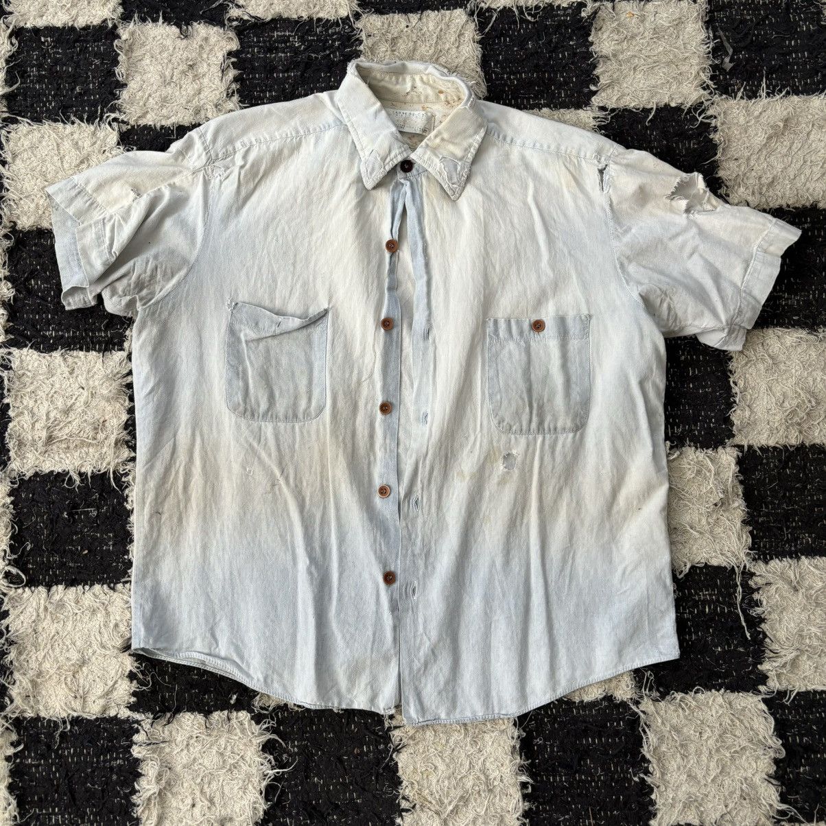 Japanese Brand × Vintage 1960s sears buttown Down Size US S / EU 44-46 / 1 - 1 Thumbnail