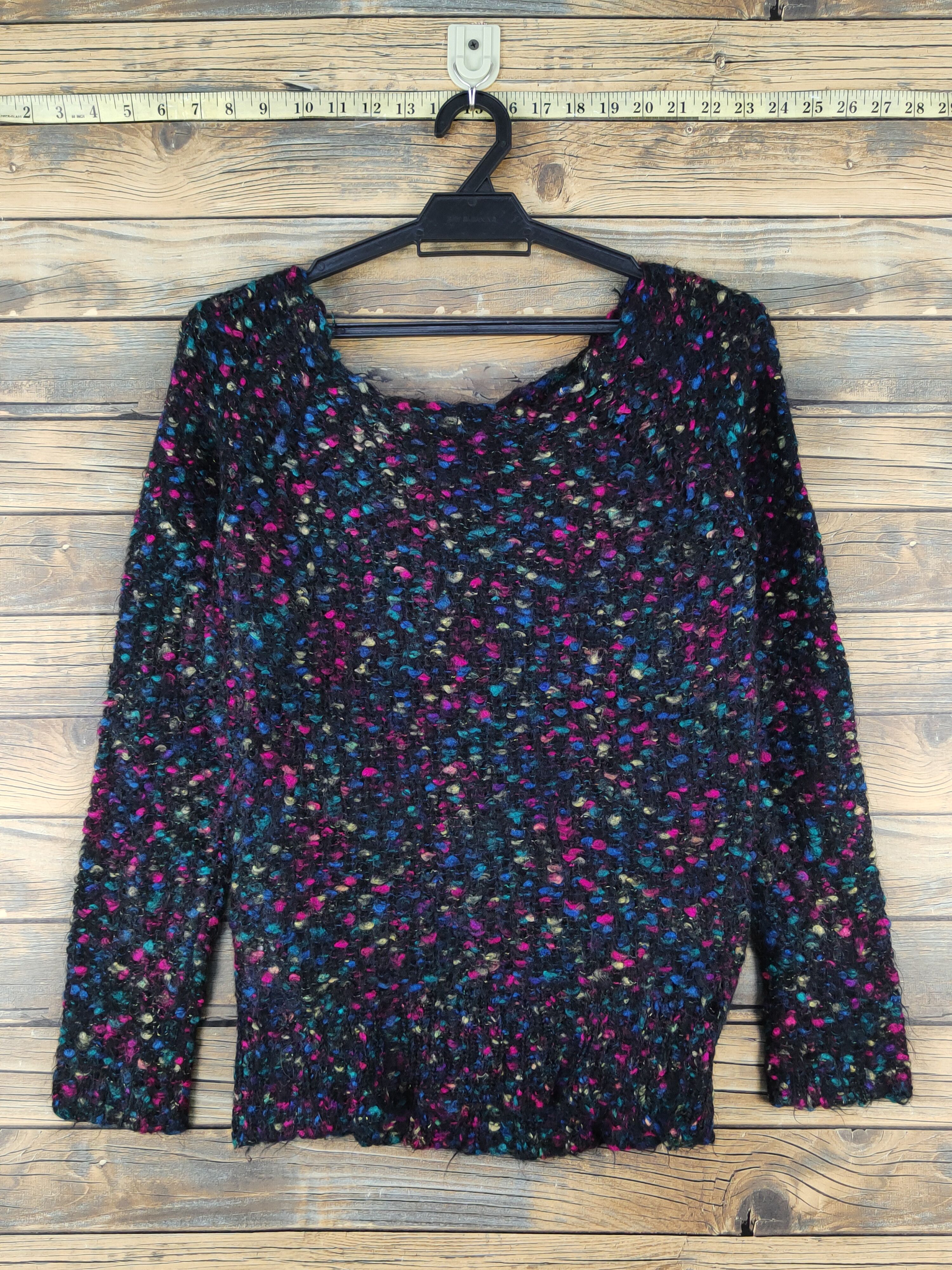 Japanese Brand × Vintage Nouesue Black Knitwear Sweatshirts #W1672 Size S / US 4 / IT 40 - 7 Thumbnail