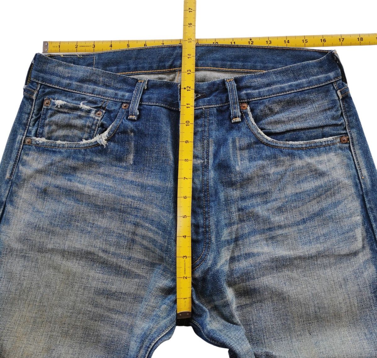 Levi's Levis Vintage Clothing 501 Lot 71506 Selvedge Denim Jeans Size US 33 - 14 Thumbnail