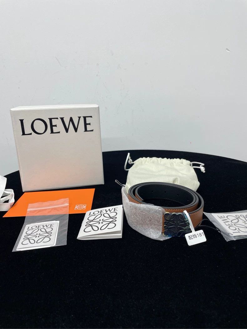 Loewe Loewe Caramel Gold Buckle Belt - dmc Size ONE SIZE - 1 Thumbnail