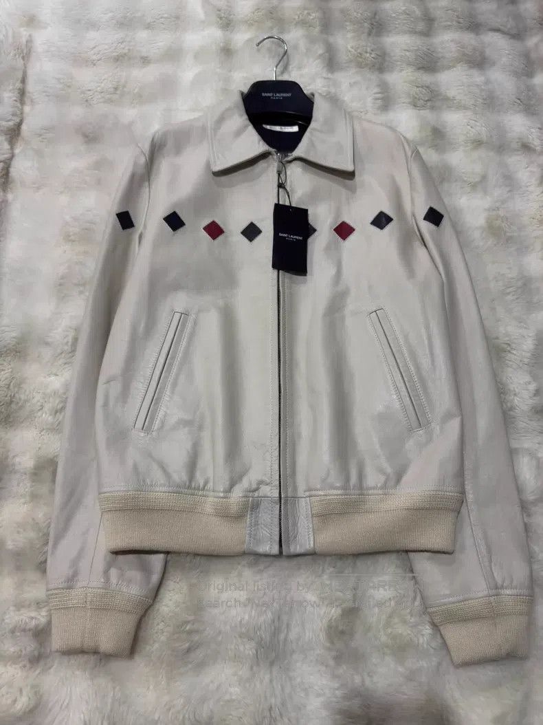 Saint Laurent Paris Saint Laurent Paris Distressed Patchwork Leather Men's Jac Size US L / EU 52-54 / 3 - 1 Thumbnail