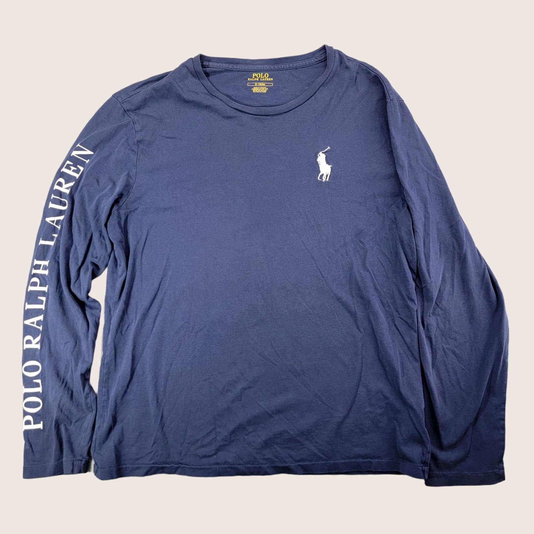 Polo Ralph Lauren Polo Ralph Lauren Shirt Mens Medium Blue Long Sleeve Crewneck Polo Logo Tee Size US M / EU 48-50 / 2 - 1 Thumbnail