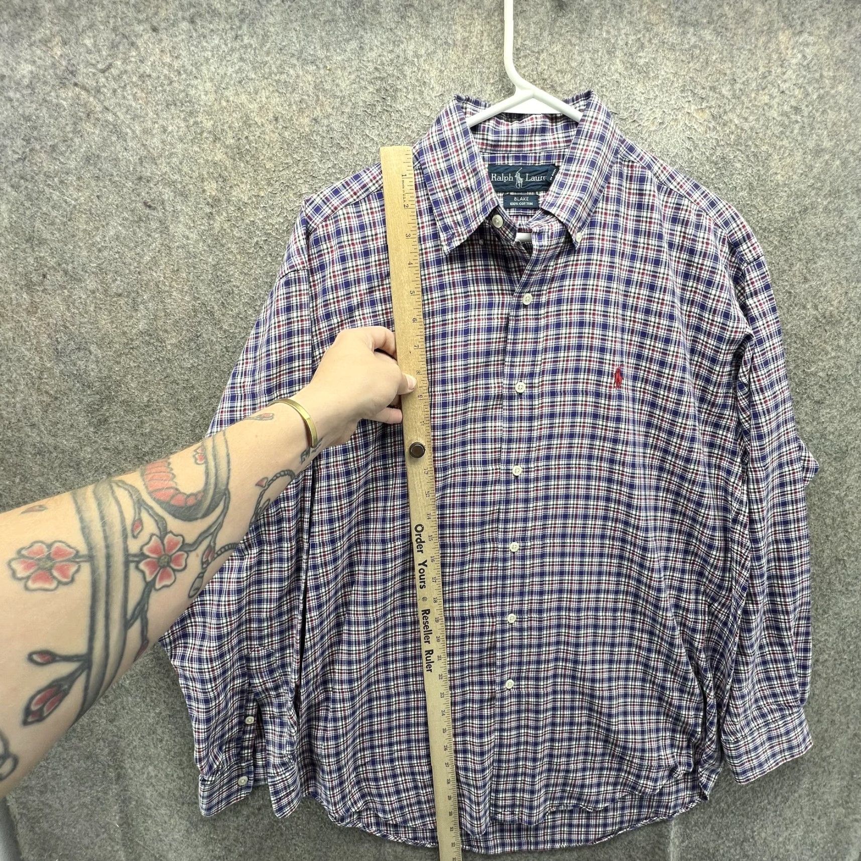 Ralph Lauren Ralph Lauren Shirt Mens Small Blue Plaid Long Sleeve Button Down Blake Casual Size US S / EU 44-46 / 1 - 5 Thumbnail
