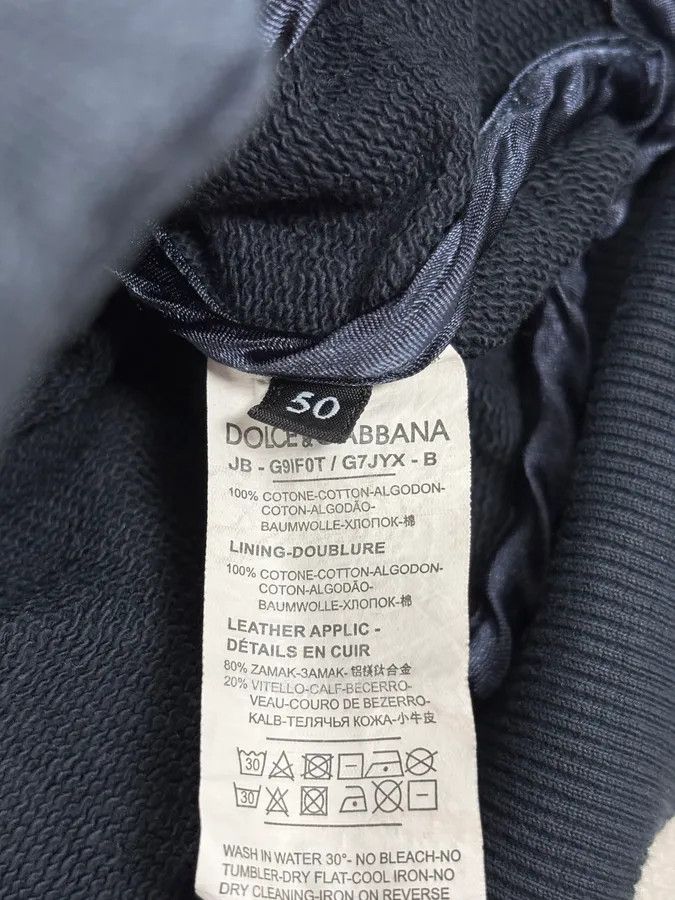 Dolce & Gabbana 2010s Dolce & Gabbana Navy Zip-up Hoodie Size US M / EU 48-50 / 2 - 11 Thumbnail