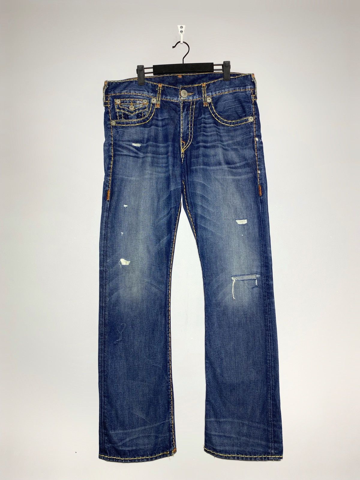 True Religion True Religion Ricky Jeans Made In USA Straight Stitched Y2K Size US 34 / EU 50 - 2 Thumbnail
