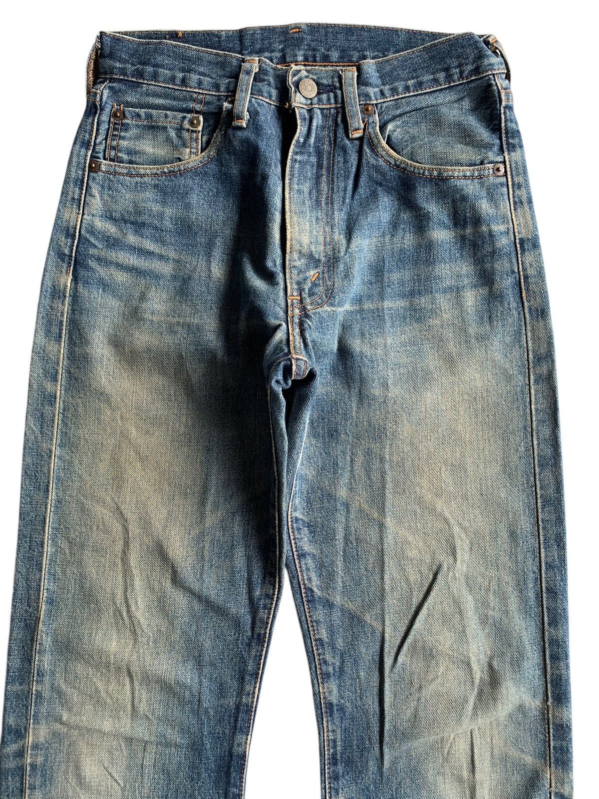 Levi's VINTAGE LEVIS BIG E SELVEDGE 502 XX DISTRESSED DENIM Size US 27 - 6 Thumbnail