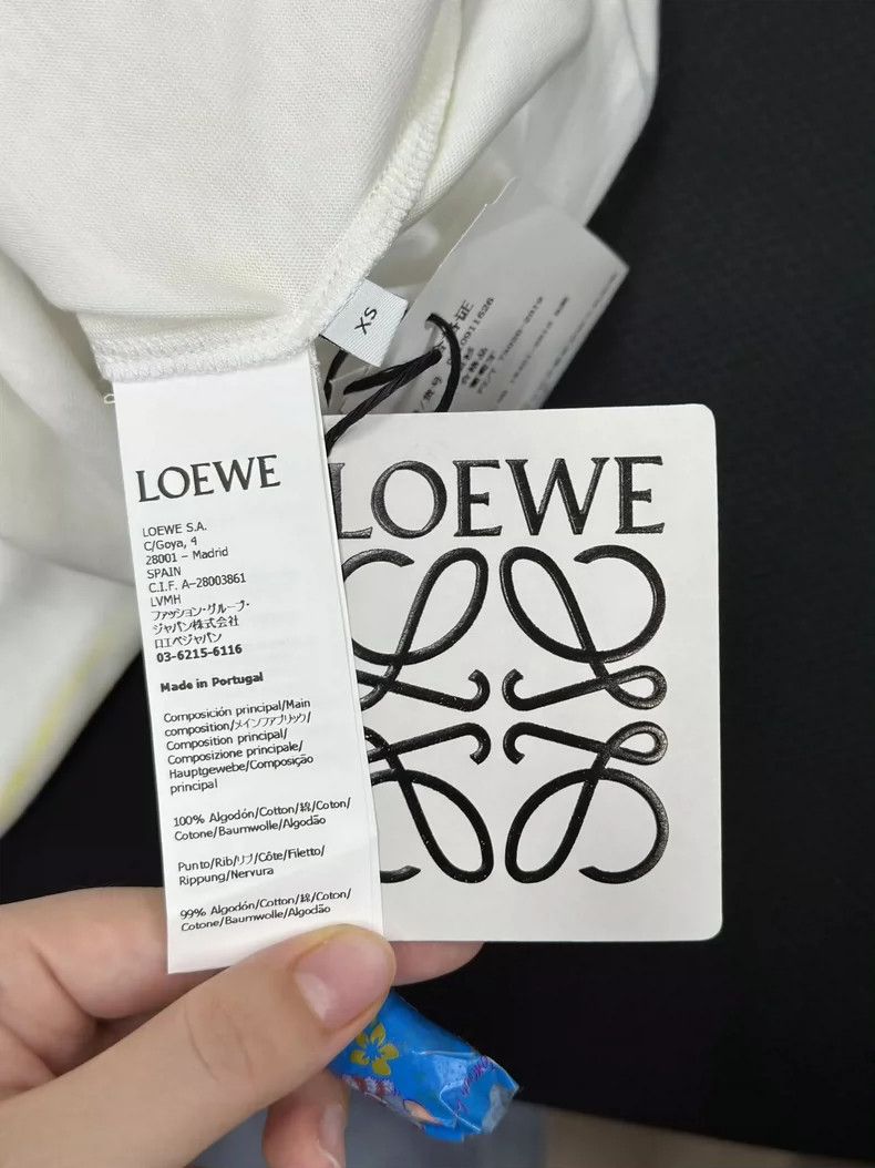 Loewe LOEWE White turtleneck T-shirt for ladies Size XS / US 0-2 / IT 36-38 - 6 Thumbnail