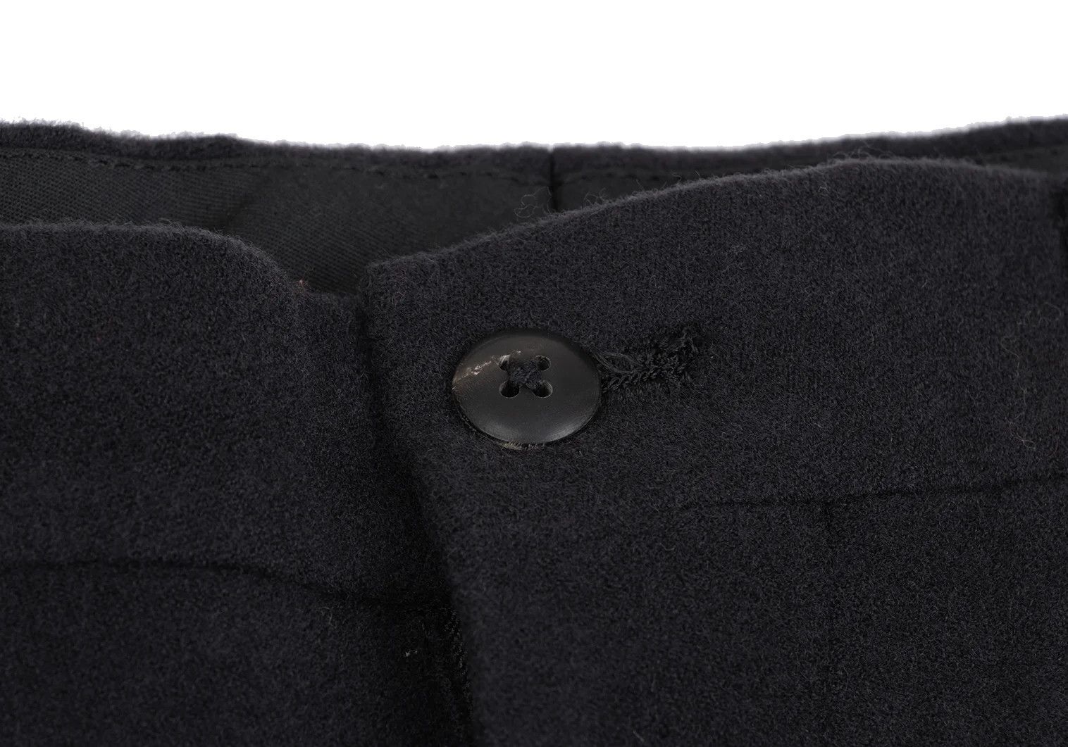 Yohji Yamamoto Yohji Yamamoto Felt Wool Pants Dark Navy S Size US 30 / EU 46 - 4 Thumbnail