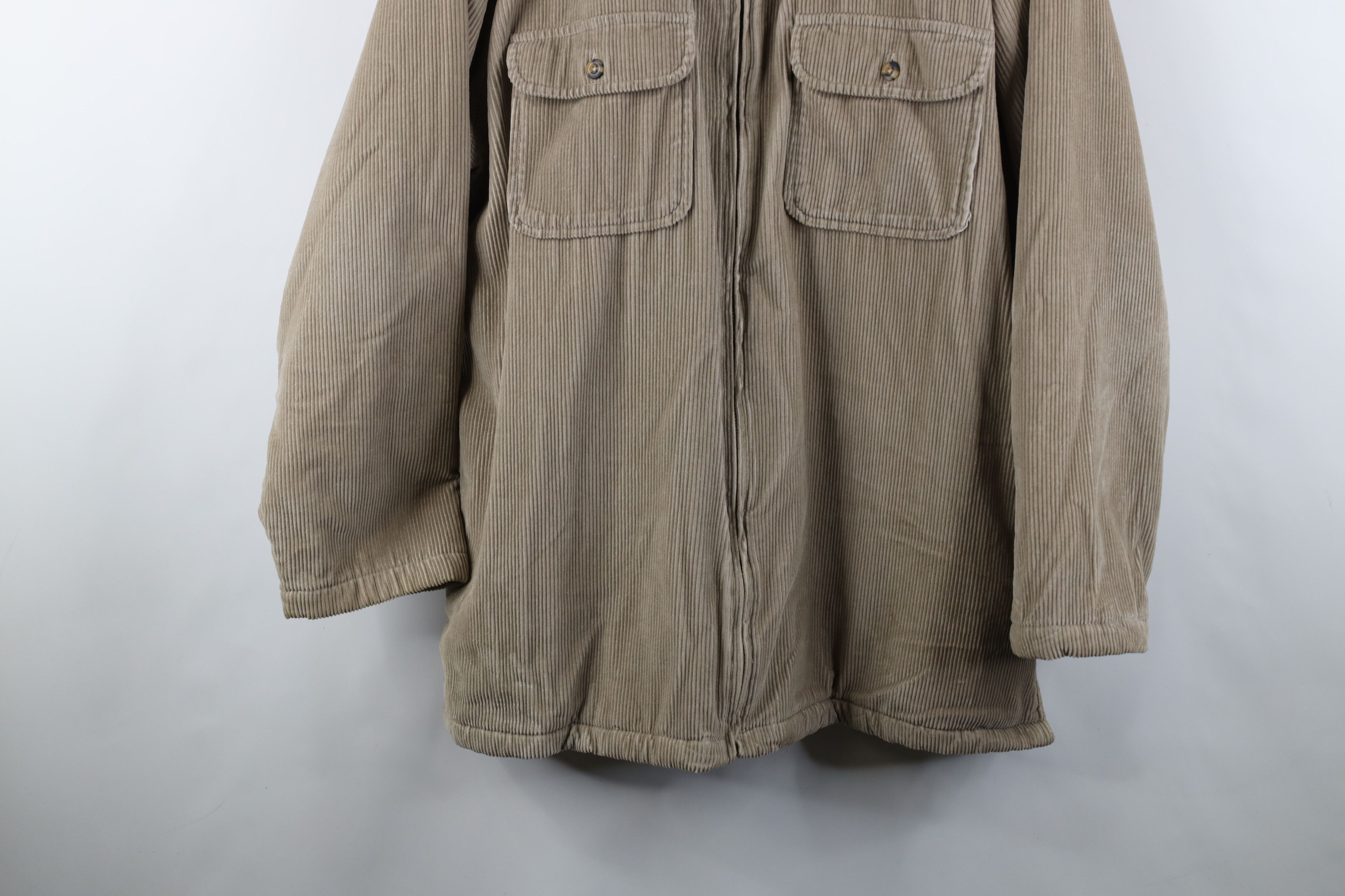 Vintage Vintage 90s Streetwear Lined Corduroy Shirt Jacket Jac Shirt Size US XXL / EU 58 / 5 - 3 Thumbnail