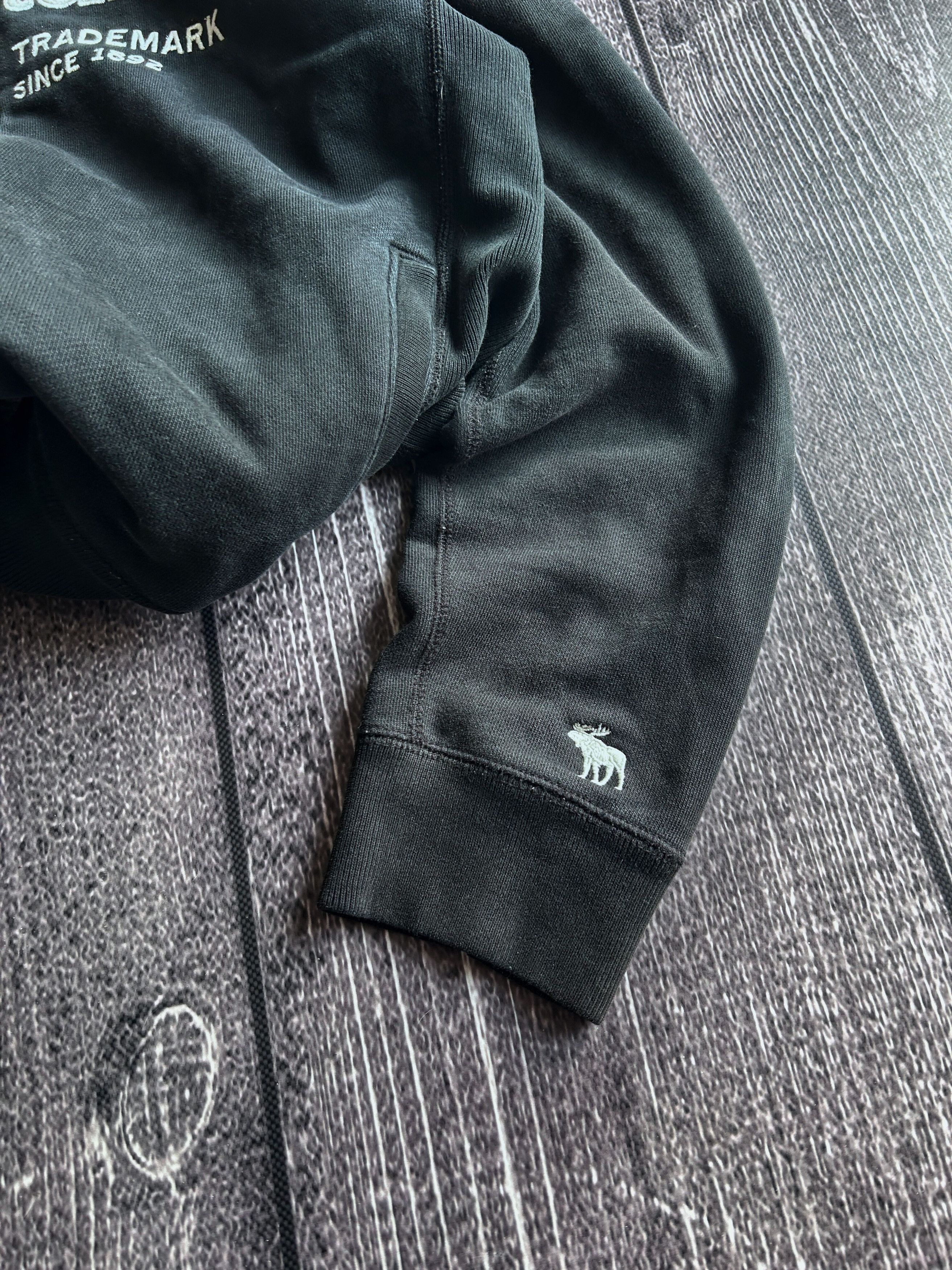 Abercrombie & Fitch Abercrombie Sherpa Lined Zip Hoodie Black Y2K Jacket Size US M / EU 48-50 / 2 - 4 Thumbnail