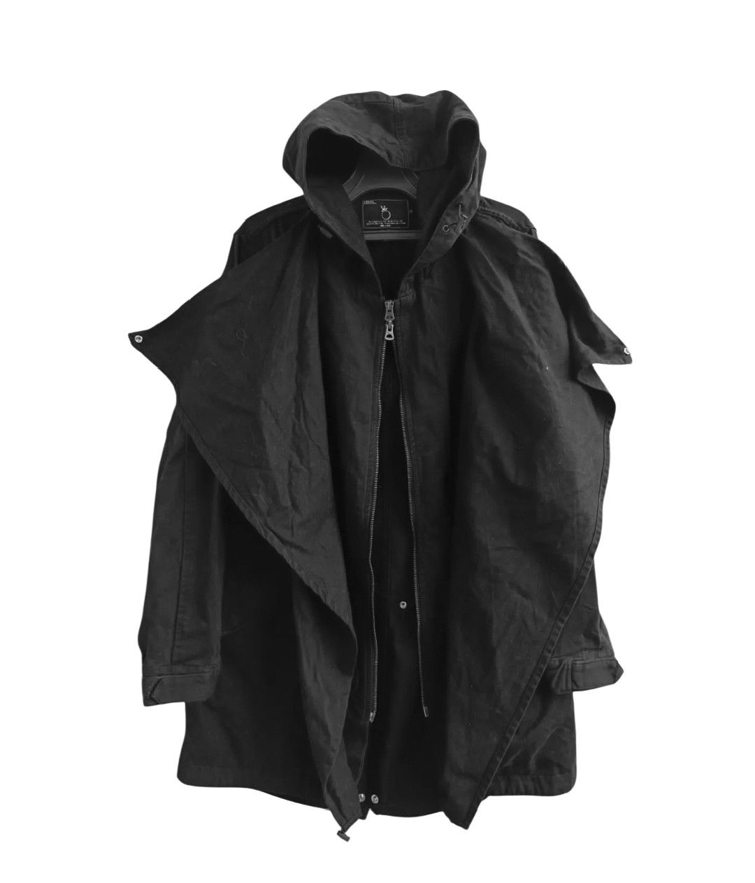 Julius rickowen yohji Hooded Long wrap Coat