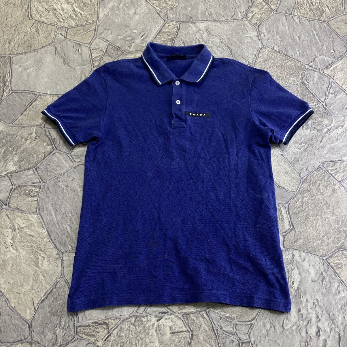 Prada Prada Polo T-Shirt Red Tab Size US S / EU 44-46 / 1 - 1 Thumbnail