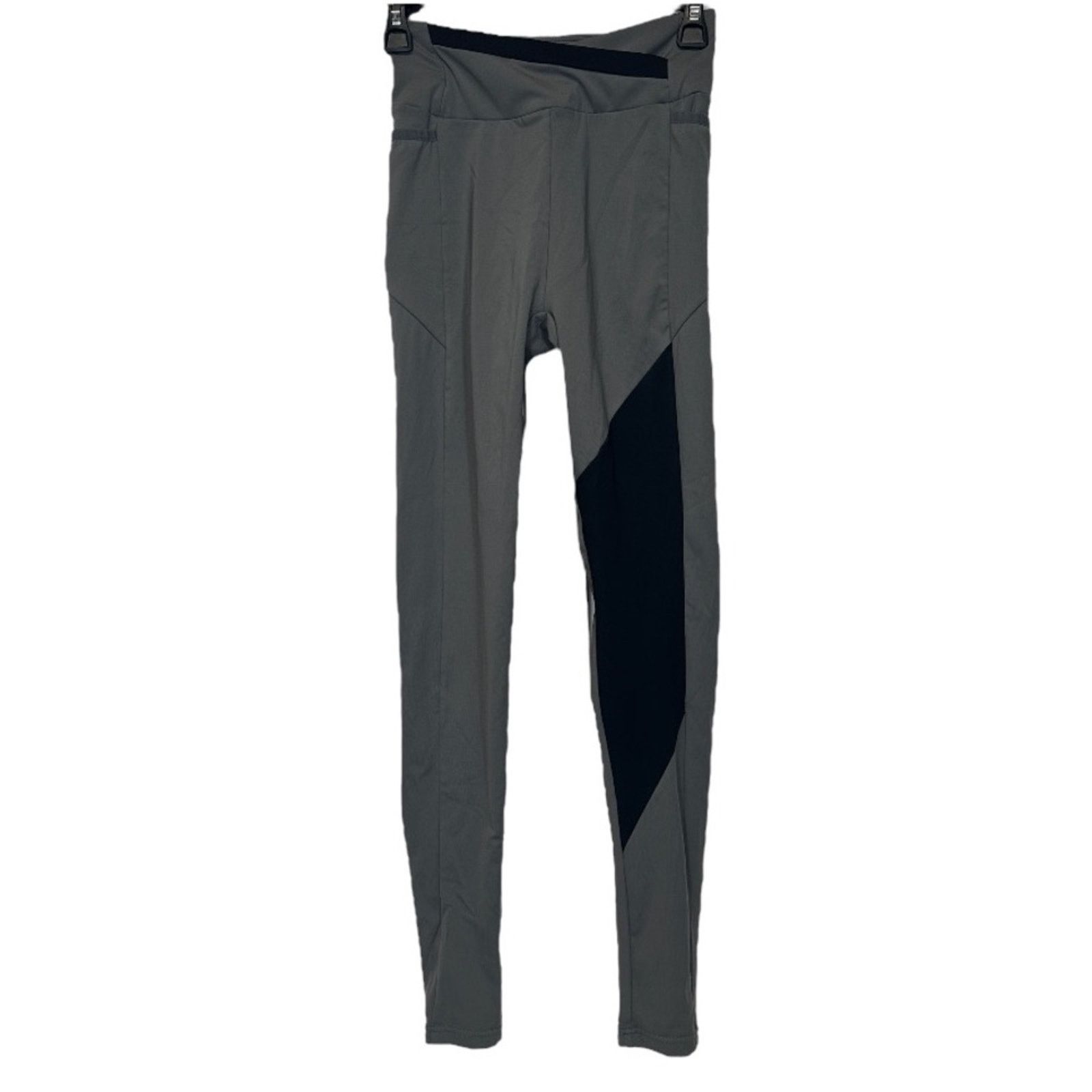 Gymshark Gymshark Gray Criss Cross Waist High Rise Leggings Size S Size 23" - 2 Thumbnail