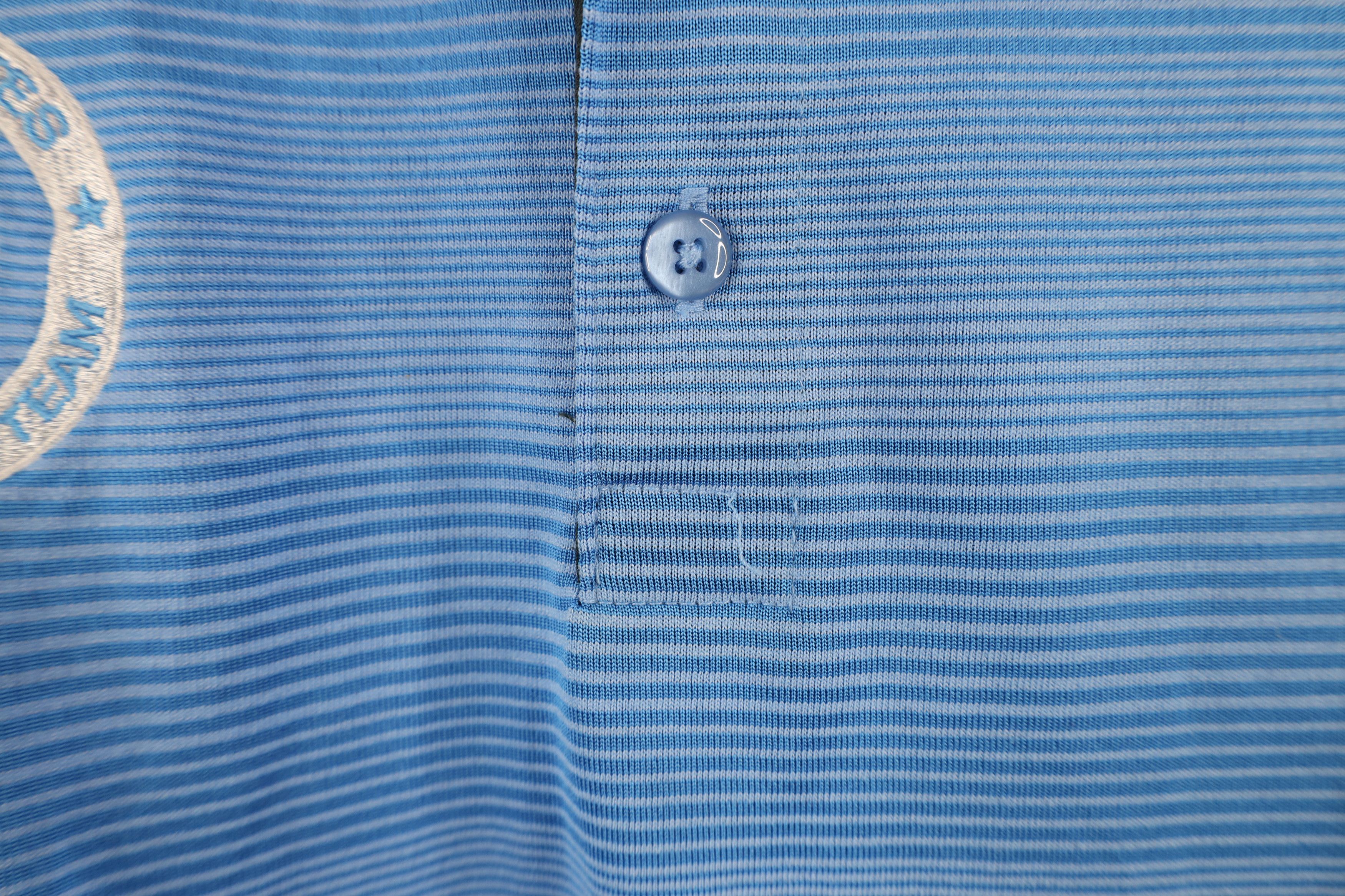 Nike × Vintage Nike Issued United States Paralympic Team Striped Polo Shirt Size US L / EU 52-54 / 3 - 6 Thumbnail