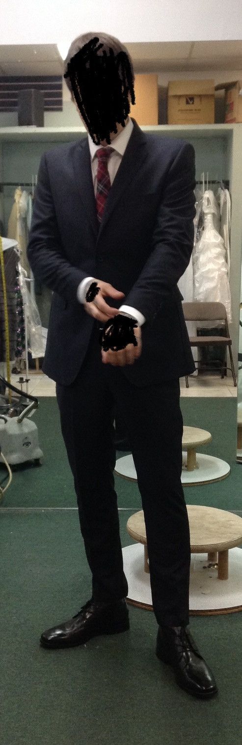 Ermenegildo Zegna × Saks Fifth Avenue Men’s Slim-Fit, Black Ermenegildo Zegna/Saks Fifth Ave. Suit Size 40R - 7 Thumbnail