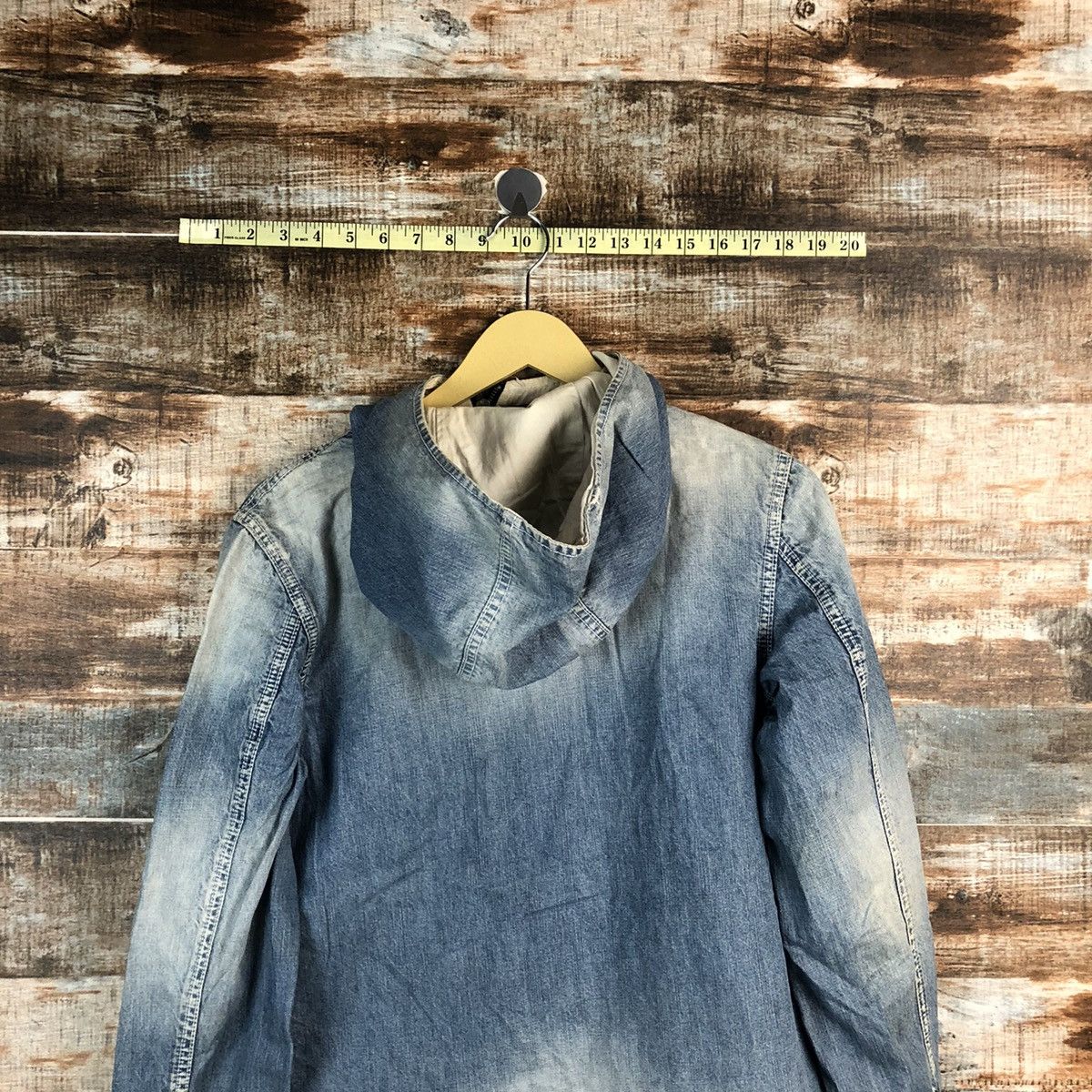 go slow caravan Go Slow Caravan Blue Denim Jacket Hoodie #A2332 Size US XS / EU 42 / 0 - 15 Thumbnail