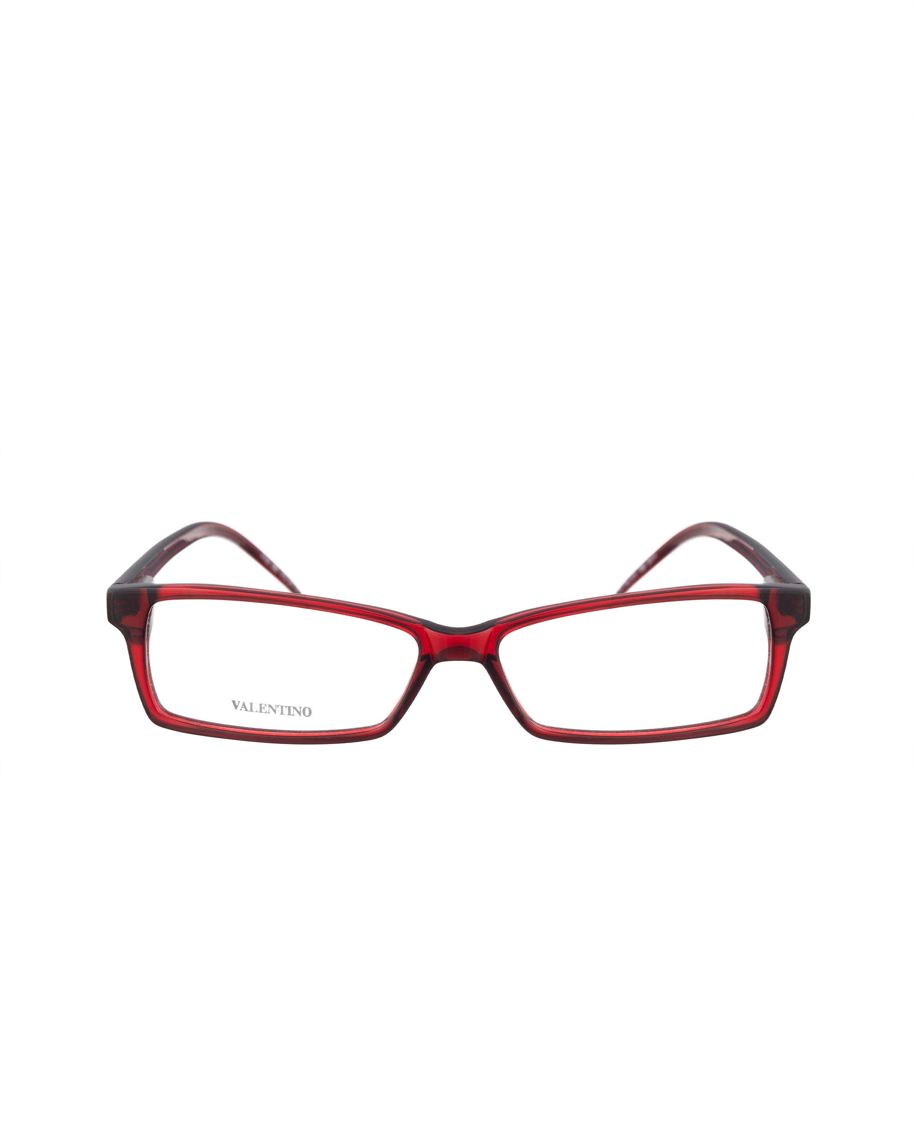 Valentino Valentino 00s Black Red Rectangular Glasses Size ONE SIZE - 1 Thumbnail