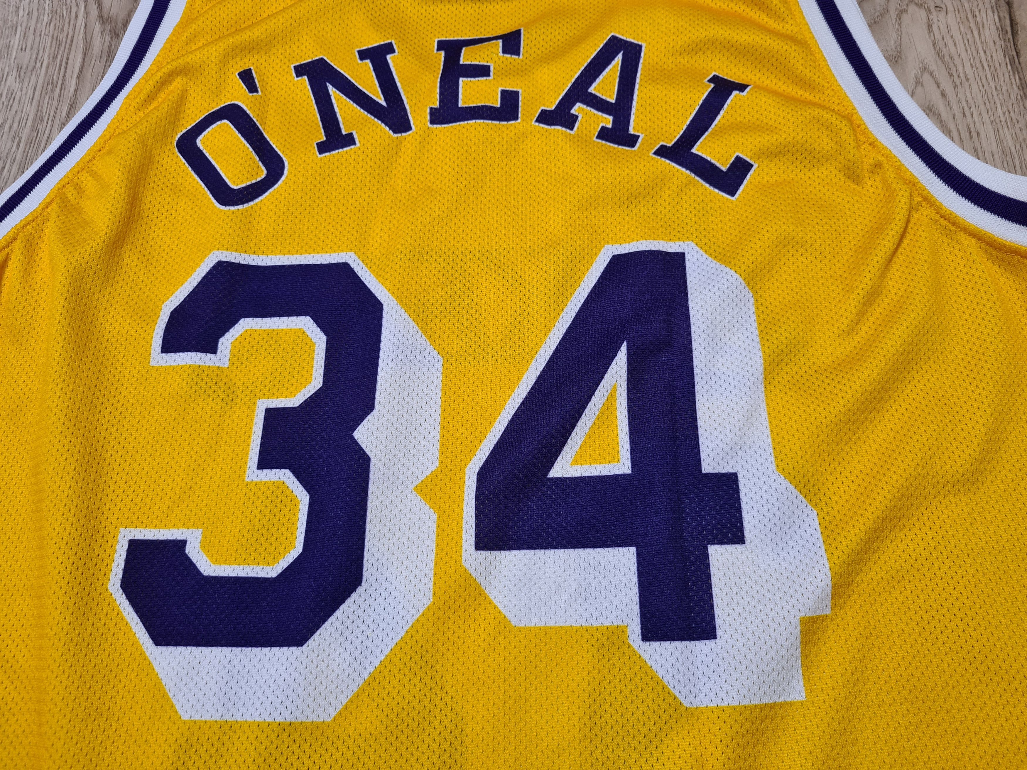Champion LA LAKERS VINTAGE CHAMPION SHAQUILLE O'Neal BASKETBALL SHIRT Size US XL / EU 56 / 4 - 4 Thumbnail