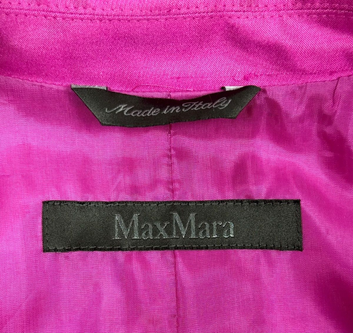 Max Mara Max Mara Pianoforte Silk-Cotton Blazer Belted size US10 IT44 Size L / US 10 / IT 46 - 17 Thumbnail