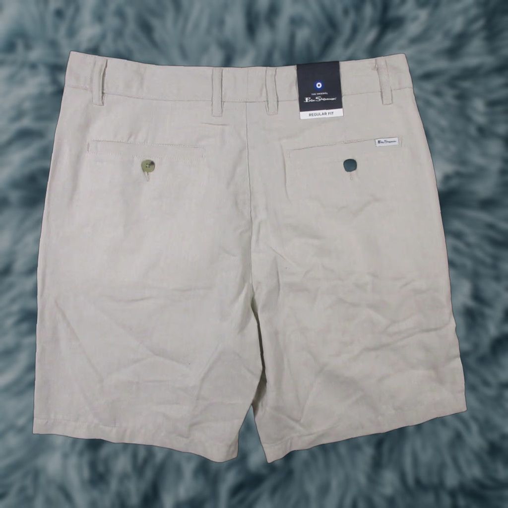 Ben Sherman BEN SHERMAN Shorts Men's 33 Ivory Regular Fit Chino Preppy Golf 89.00 NEW NWT Size US 33 - 1 Thumbnail