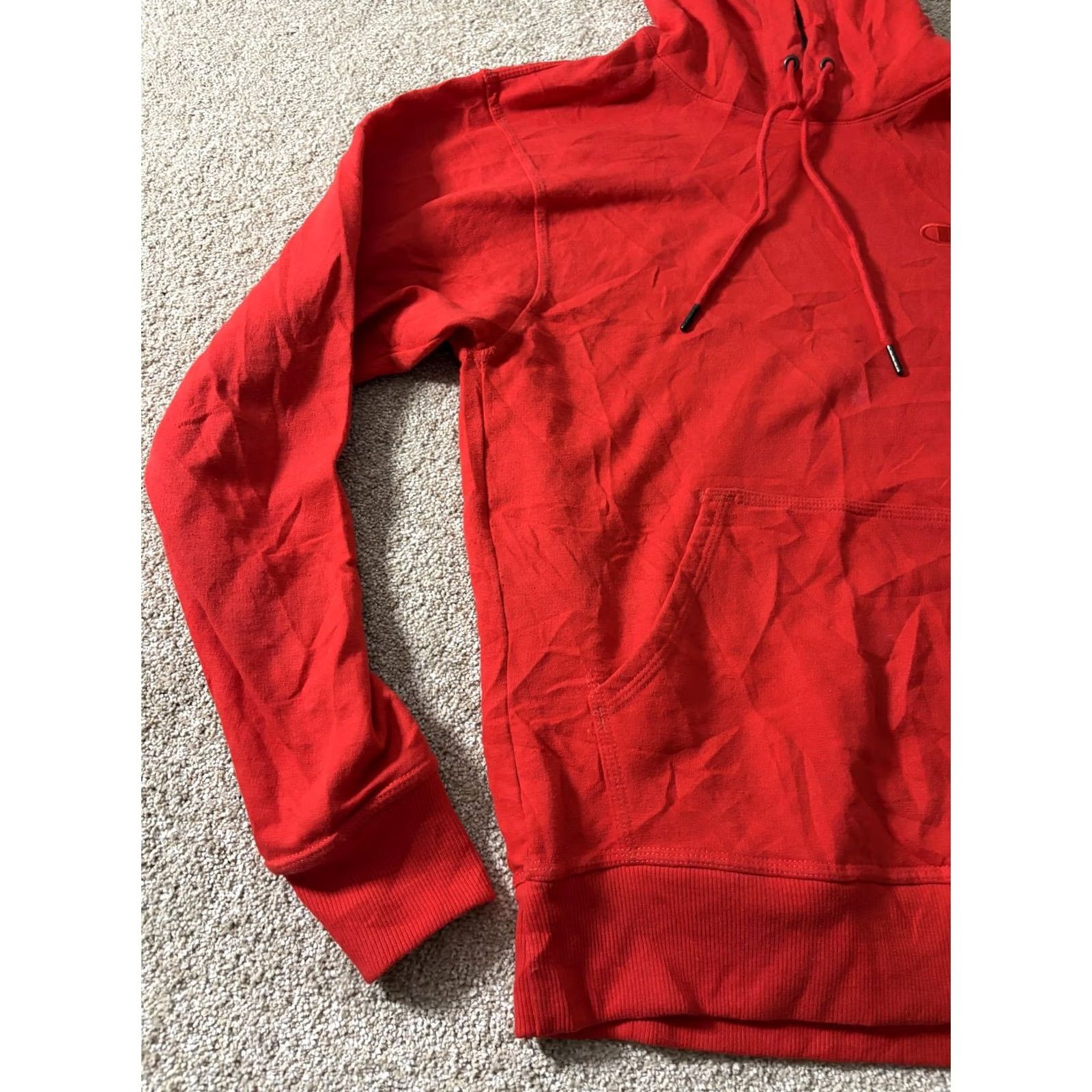 Champion Champion Shirt Mens S Red Hoodie Lightweight Pullover Kangaroo Logo Sweatshirt Size US S / EU 44-46 / 1 - 2 Thumbnail