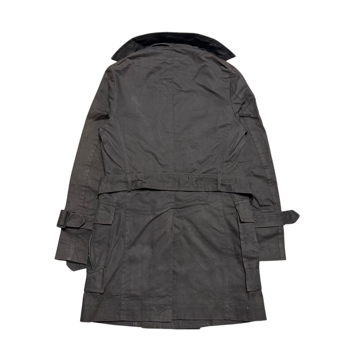 Yohji Yamamoto Y’s Yohji Yamamoto Hard Cotton Leather Coat Size US S / EU 44-46 / 1 - 11 Thumbnail