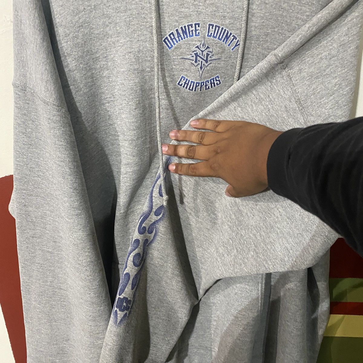 West Coast Choppers Vintage 2000s Y2K Orange County Choppers NY Hoodie Size US XL / EU 56 / 4 - 4 Thumbnail