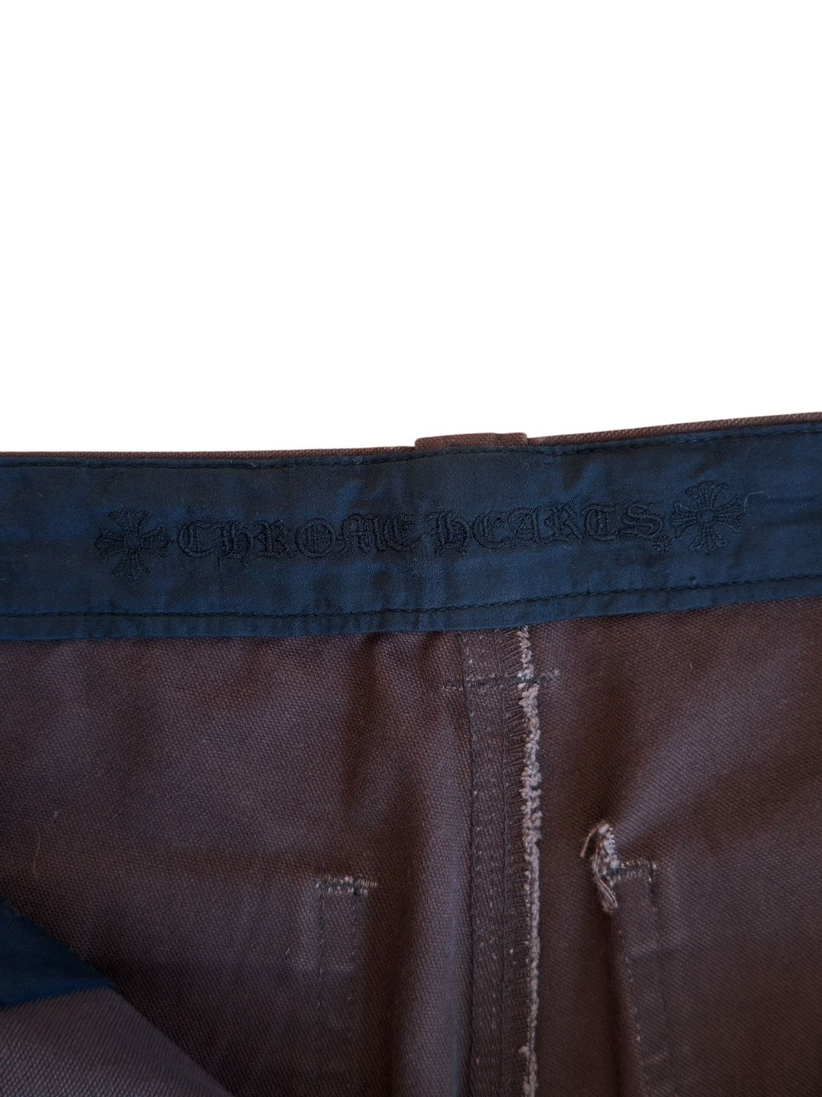 Chrome Hearts Chrome Hearts 1/1 Goat Leather Patched Brown Carpenter Pants Size US 32 / EU 48 - 12 Thumbnail