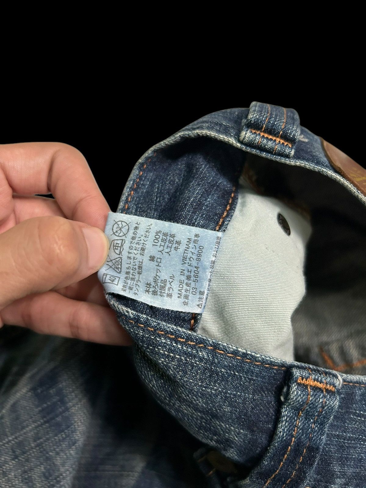 Japanese Brand × Kapital × Vintage EDWIN Blue Trip 503 Rare Design Denim ☠️☠️ Size US 36 / EU 52 - 12 Thumbnail