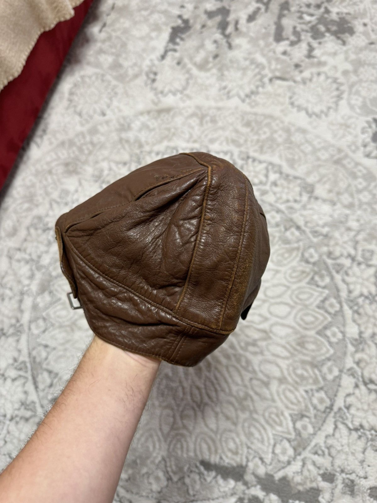 Vintage Very rare military World War aviator cap helmet hat Size ONE SIZE - 8 Thumbnail