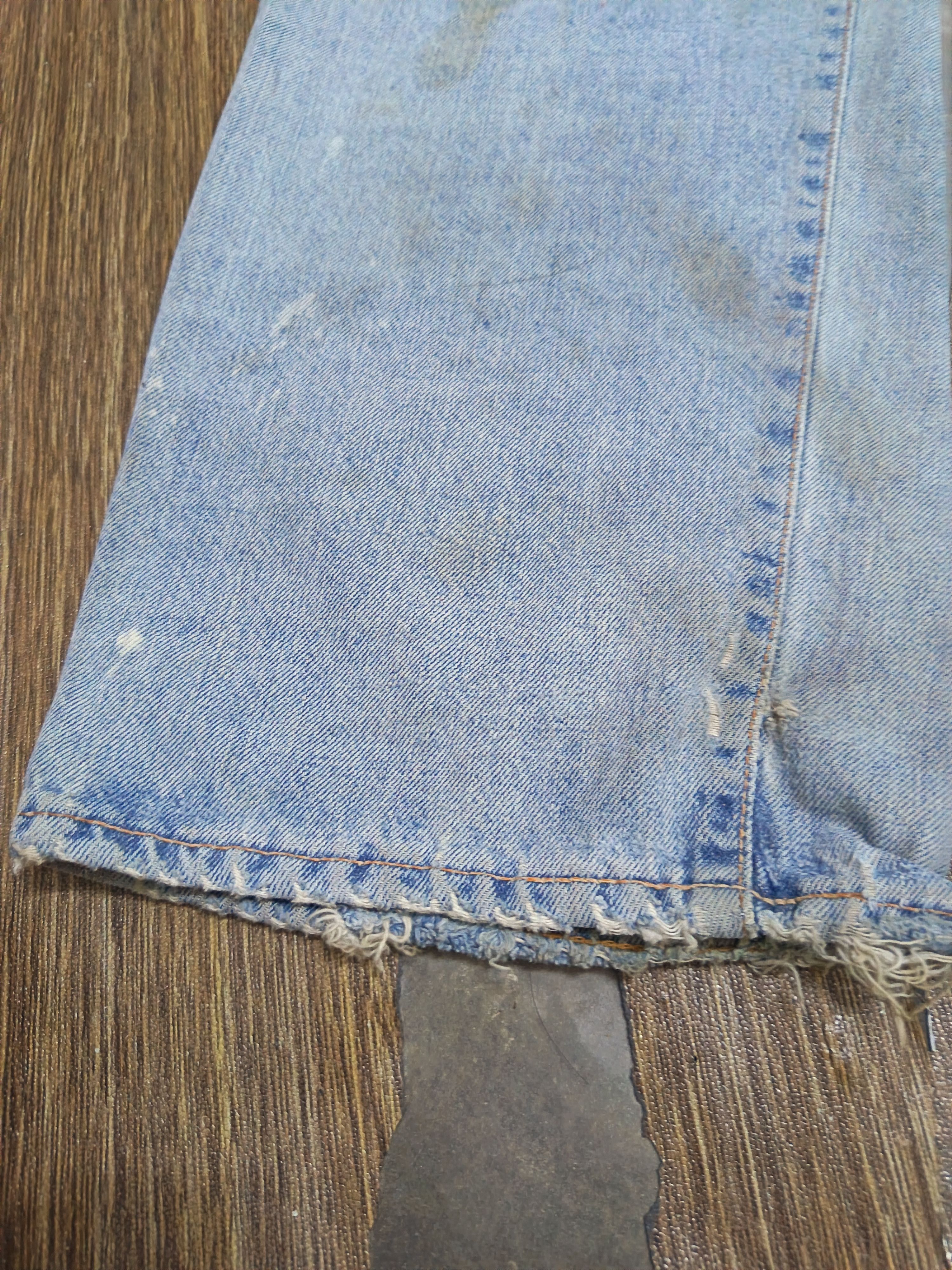 Edwin Vintage stain faded edwin 505x selvedge Size US 33 - 5 Thumbnail