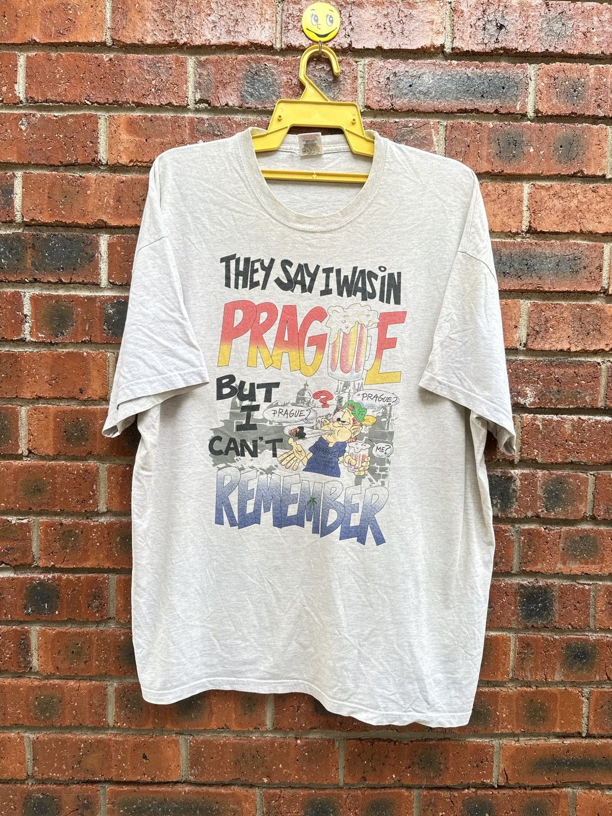 Fruit Of The Loom × Vintage Vintage Prague Parody Tourist Sun Faded Size US XXL / EU 58 / 5 - 1 Thumbnail
