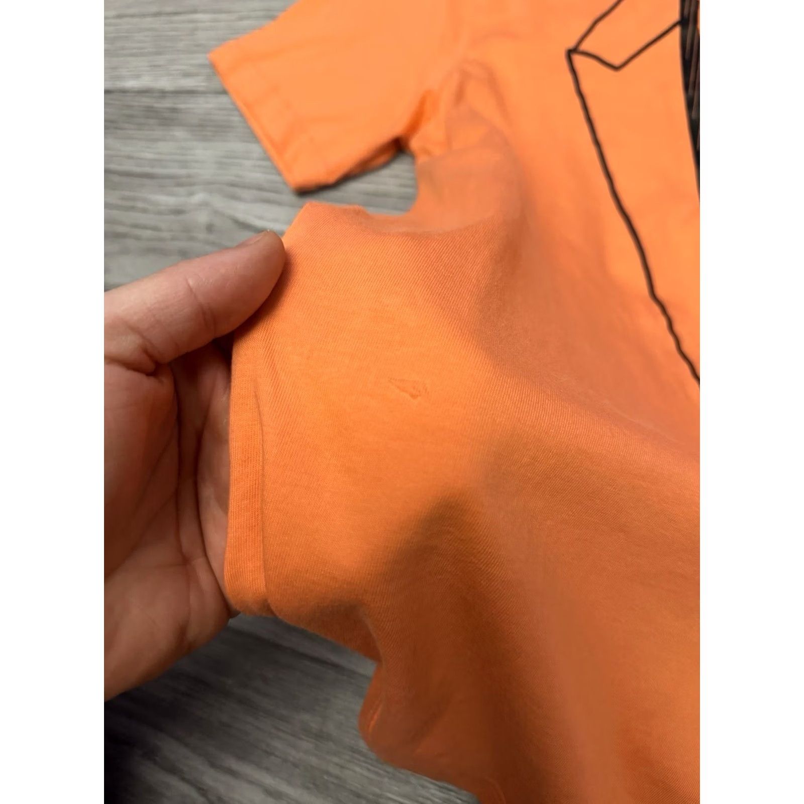 Nike VINTAGE Nike x Off-White NRG A6 T-Shirt 'Wild Mango' XS Men's Orange NRG A6 T-Shirt Off-White Nike XS Mens Size US XS / EU 42 / 0 - 6 Thumbnail