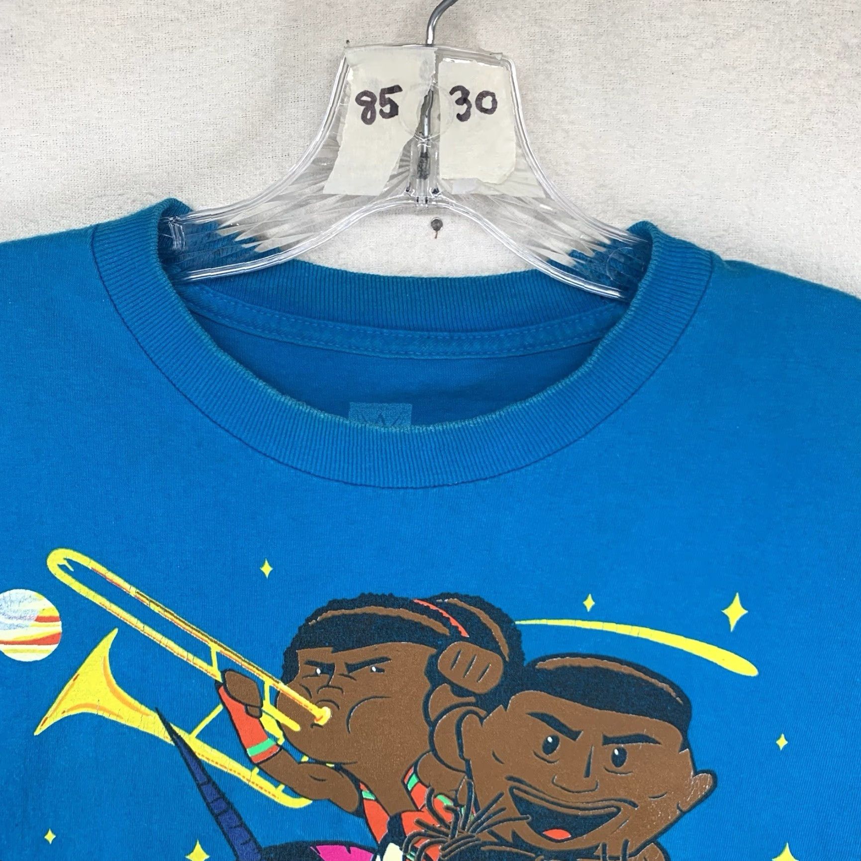 Vintage WWE The New Day Kofi Kingston T-Shirt Medium Blue Unicorn Graphic Wrestling Unisex Adults Size US M / EU 48-50 / 2 - 3 Thumbnail
