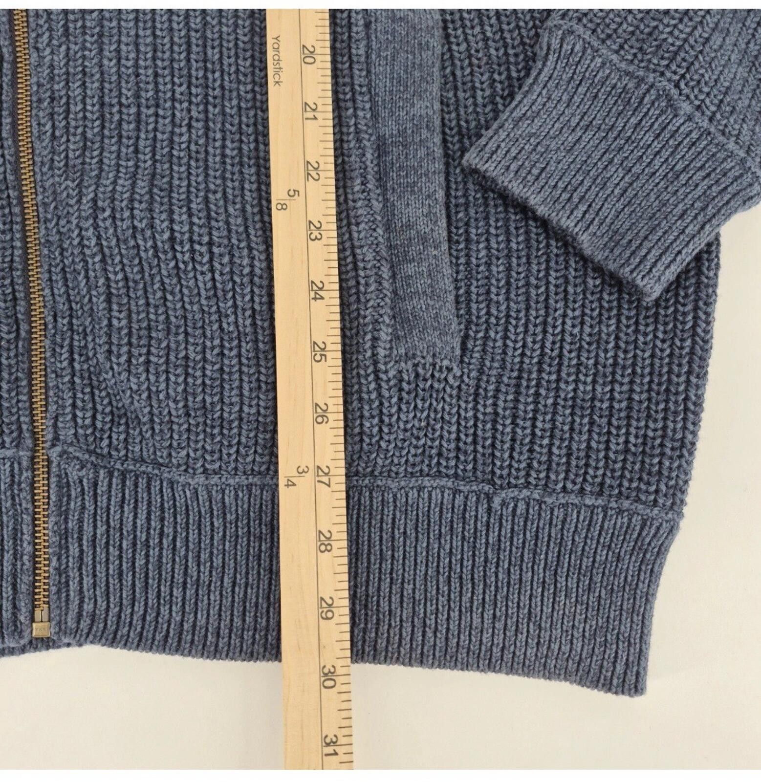 Eddie Bauer XLT Eddie Bauer Men’s Ribbed Knit Full Zip Mock Neck Sweater Size US XL / EU 56 / 4 - 5 Thumbnail