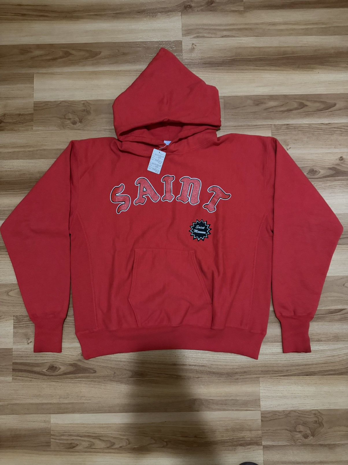 Saint Michael Saint Mxxxxxx Red Arch Saint Hoodie Size US M / EU 48-50 / 2 - 1 Thumbnail