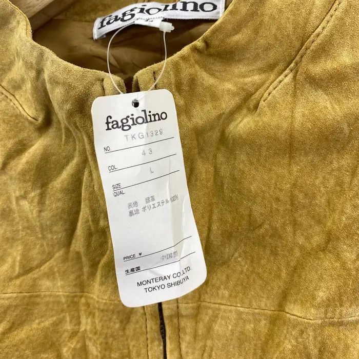 Vintage Vtg 90’ FAGIOLINO ITALY LEATHER Superior Tailoring Jacket Size M / US 6-8 / IT 42-44 - 5 Thumbnail