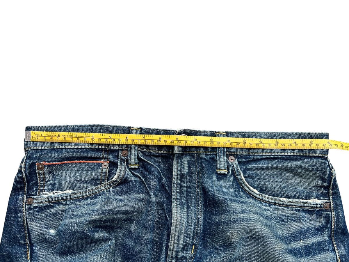 Edwin Vintage Edwin Selvedge Distressed Denim Jeans 36x34 Size US 36 / EU 52 - 12 Thumbnail