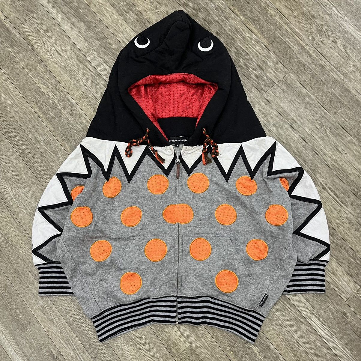 mercibeaucoup FW 2011 Mercibeaucoup by Issey Miyake Shark 3D Zip Hoodie Size US M / EU 48-50 / 2 - 10 Thumbnail