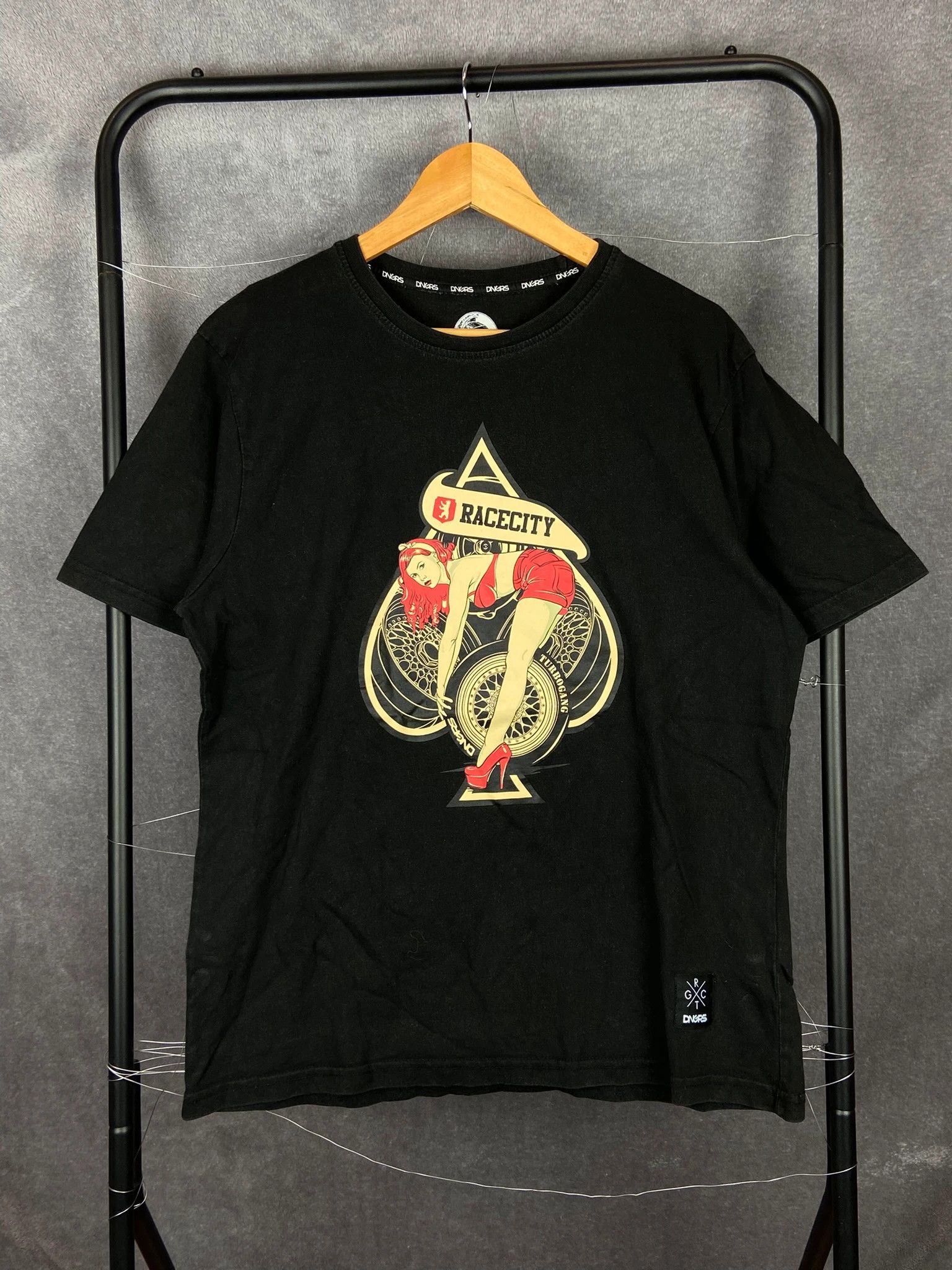 Vintage Racecity DNGRS Black Graphic Tee M – Vintage Car Culture Size US M / EU 48-50 / 2 - 1 Thumbnail