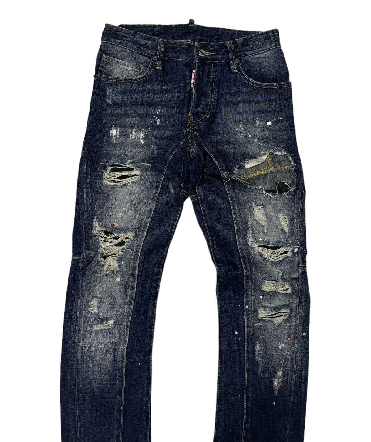 Dsquared2 DSQUARED2 CRAZY DISTRESSED PAINTER JEANS Size US 29 - 3 Thumbnail