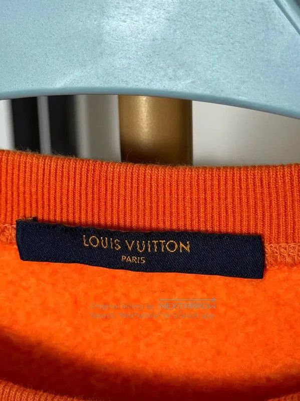 Louis Vuitton Louis Vuitton Orange Cotton Men's Sweatshirt . Size US M / EU 48-50 / 2 - 3 Thumbnail